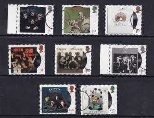Great Britain  #3994-4001 used  2020   Queen albums