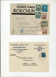 Chile Argentina Uruguay Peru Mid Period Covers x 14 To Germany(NS07