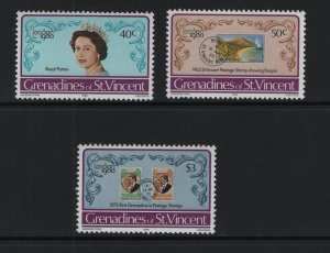 St. Vincent Grenadines #187-189  MNH  1980  London `80