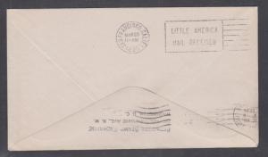 US Sc 733 used on 1934 Little America Cover, Delayed 1 Year handstamp Antarctica