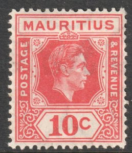 Mauritius Scott 215 - SG256, 1938 George VI 10c MH*