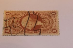 US REVENUE R72c USED PEN CANCEL