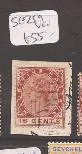 Seychelles Mauritius used SG Z59 VFU copy 1 (1dbl) 