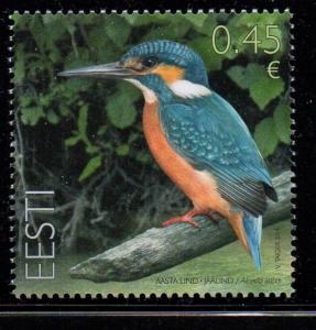 Estonia Sc 755 2014  Bird Kingfisher stamp mint NH