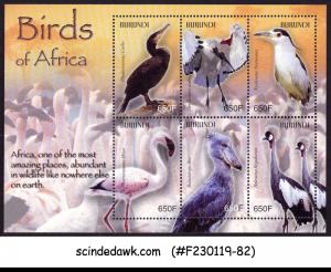 BURUNDI - 2004 BIRDS OF AFRICA - MINI. SHEET MNH