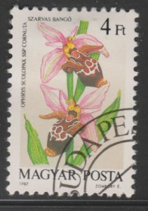 Hungary 3090 Flowers 1987