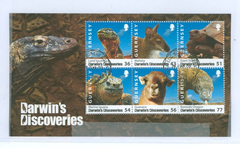 Guernsey # Used Souvenir Sheet (Animals)