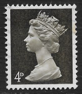 Great Britain #MH6 4p Queen Elizabeth II ~ Used