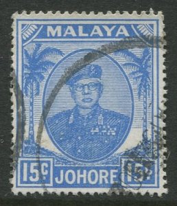 STAMP STATION PERTH Johore #140 Sultan Ibrahim Used 1949-1955