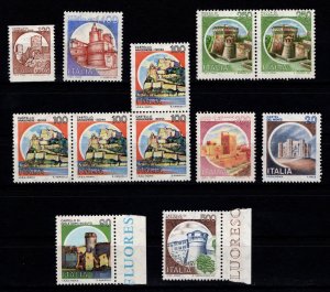 Italy 1980 Castles various denominations [Mint]