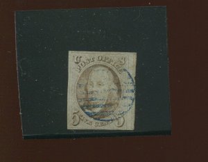 1 Franklin Imperf Used Stamp (Bx 3003)