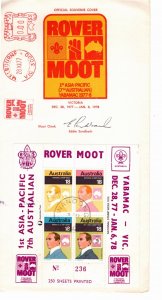 Australia 1977 Sc 648 Publicity Souvenir Overprint Sheetlet Limited Edition F...