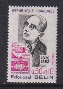 France   #B456    MNH  1972  Edouard belin  .  inventor 50c