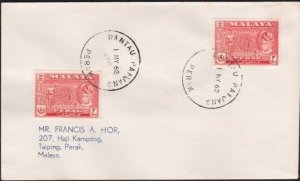 MALAYA PERAK 1962 cover RANTAU PANJANG skeleton cds........................B2556