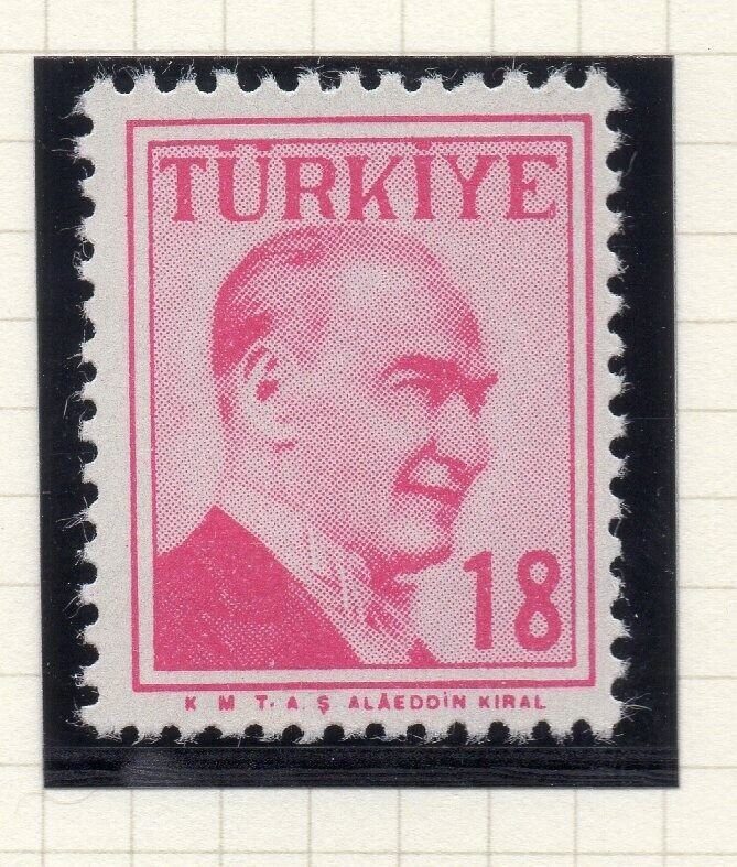 Turkey 1957-58 Early Issue Fine Mint Hinged 18p. NW-17662