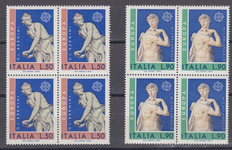 Italy    #1143-44  bl    mnh    cat $4.00