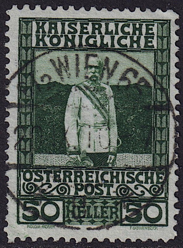 Austria - 1908 - Scott #121 - used - WIEN 65 pmk