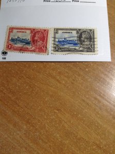 Jamaica  # 109-10  used