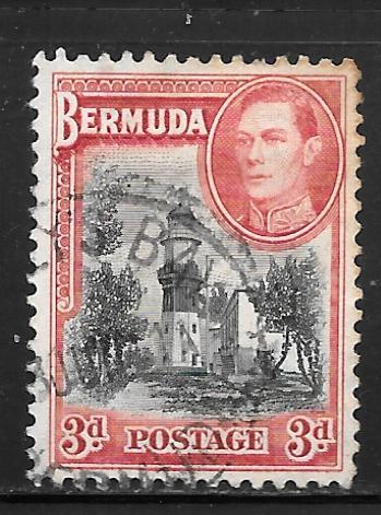 Bermuda 121: 3p St. David's Lighthouse, used, VF