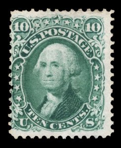 MOMEN: US STAMPS # 68 UNUSED NO GUM $375 LOT # 20918