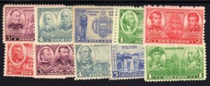 MALACK  785 - 794 F/VF OG NH, Nice Set!  (Stock Phot..MORE.. w2851