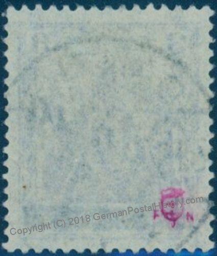 Danzig Germany kleiner Innendienst Diagonal Overprint 3pf Germania Used 83470