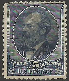 # 216 Indigo Used James A. Garfield
