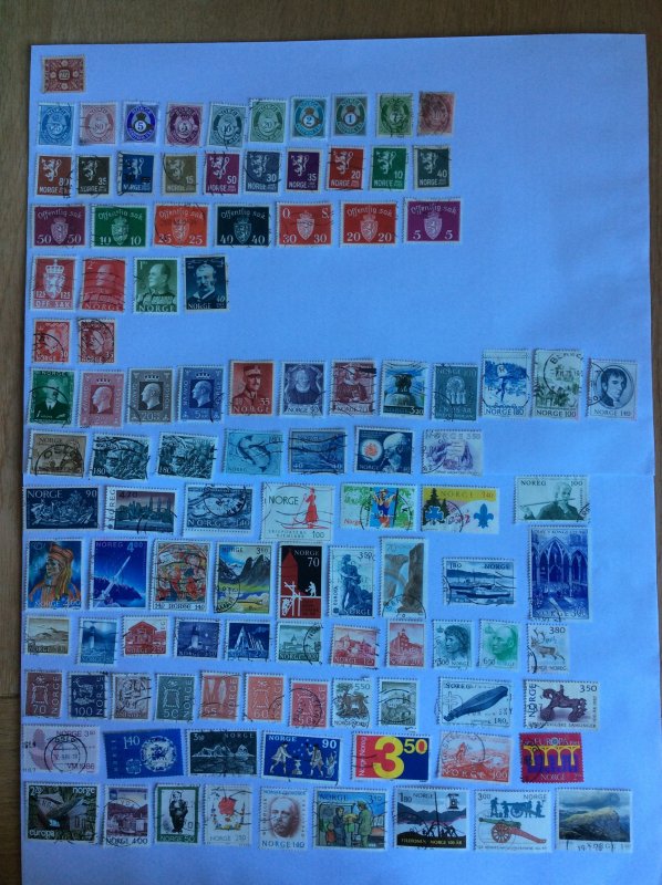 Norway 100+ stamps - Lot B