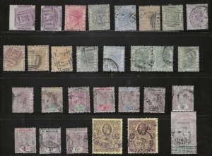 SIERRA LEONE 1859-1924 COLLECTION OF 29 USED MOSTLY VICTORIA ISSUES