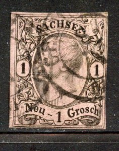 Saxony # 10, Used.