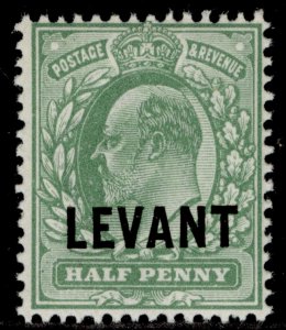 BRITISH LEVANT GV SG L11, ½d dull yellow-green, NH MINT. Cat £50.