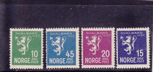 Norway  Scott#  111-4  MH