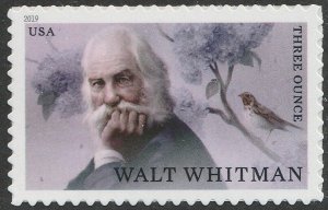 US 5414 Literary Arts Walt Whitman three ounce single MNH 2019