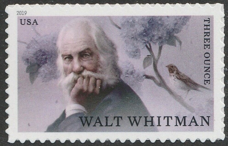 US 5414 Literary Arts Walt Whitman three ounce single (1 stamp) MNH 2019