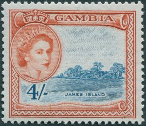 Gambia 1953 4s grey-blue & Indian red SG182 unused