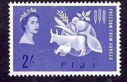 Fiji-Sc#198- id5-unused NH Omnibus QEII set-Freedom from hunger-