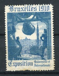 BELGIUM; 1910 early classic Bruxelles Expo issue fine Mint hinged value