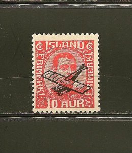 Iceland SC#C1 Airmail 1928 Mint Hinged
