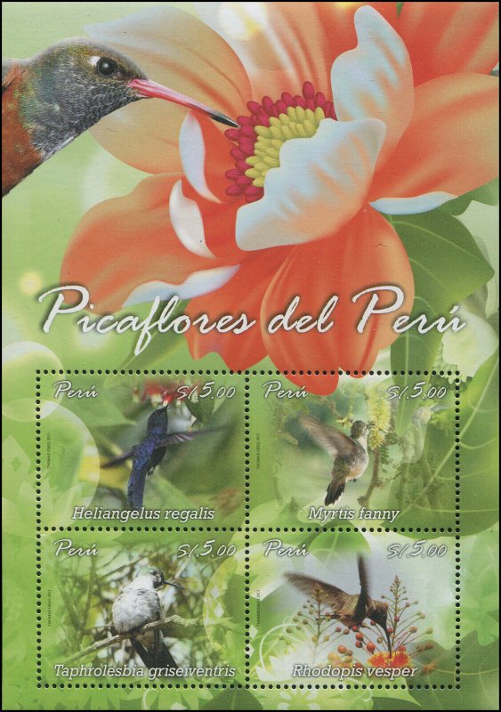 Peru 2013 Sc 1832 Birds Hummingbird CV $14.50