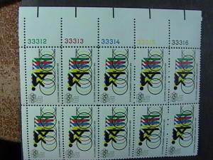 U.S.# 1480 - 1482-MNH--COMPLETE SET PLATE # BLOCKS OF 10--OLYMPICS--1972