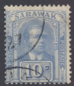 Sarawak Scott 61 - SG55, 1918 Sir Charles Vyner Brooke 10c used