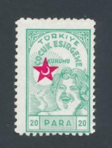 Turkey 1940 Scott RA39 MH - 20pa, Child