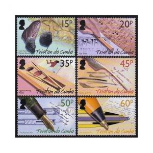 Tristan da Cunha 740-745,MNH. History of Writing Implements,2004.