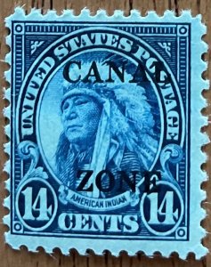 Canal Zone #116 MNH Single PM Overprint American Indian L48