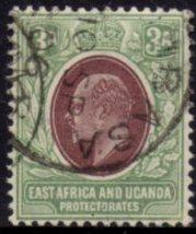 East Africa and Uganda - 1904 KEVII 3a Used SG 22