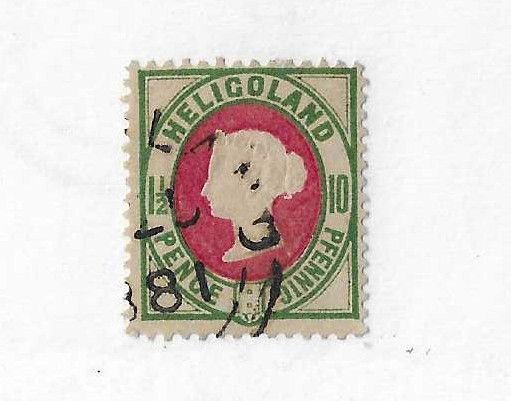 Heligoland  Sc #17  10pfg  used Vf