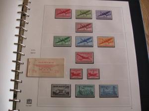 USA Nearly Complete Airmail Collection WITH ZEPPS - Mint & Hinged