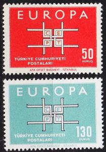 TÜRKEI TURKEY [1963] MiNr 1888-89 ( **/mnh ) CEPT