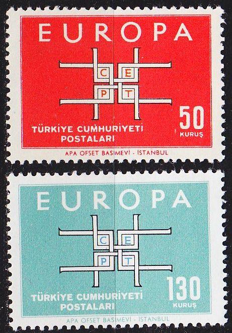 TÜRKEI TURKEY [1963] MiNr 1888-89 ( **/mnh ) CEPT