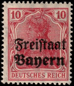 ✔️ GERMANY BAVARIA 1919 - FREI STAAT OVERPRINT - Sc. 180 Mi. 140 - MNH ** [2B5]